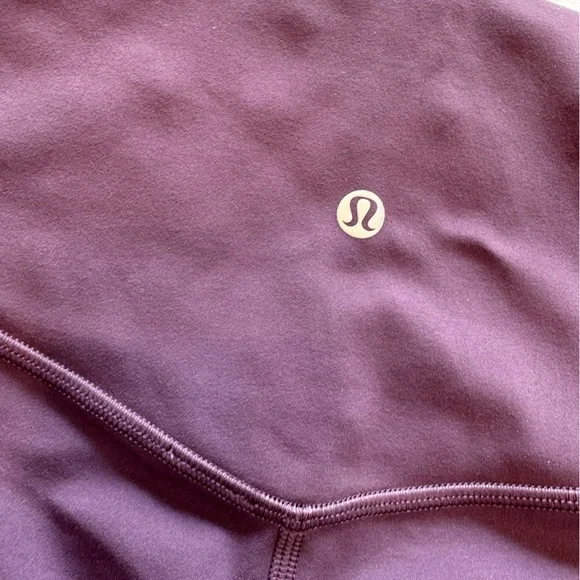 Lululemon Athletics WORN-ONCE Women's Plum Purple Biker Shorts - Picture 7 of 9